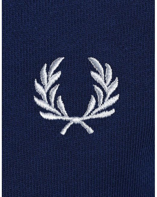 Fred Perry Blue Half Zip Sweatshirt French/Dusky for men