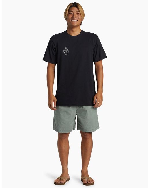 Quiksilver Blue Alex Kopps Can Graphic Print Short Sleeve T-Shirt for men