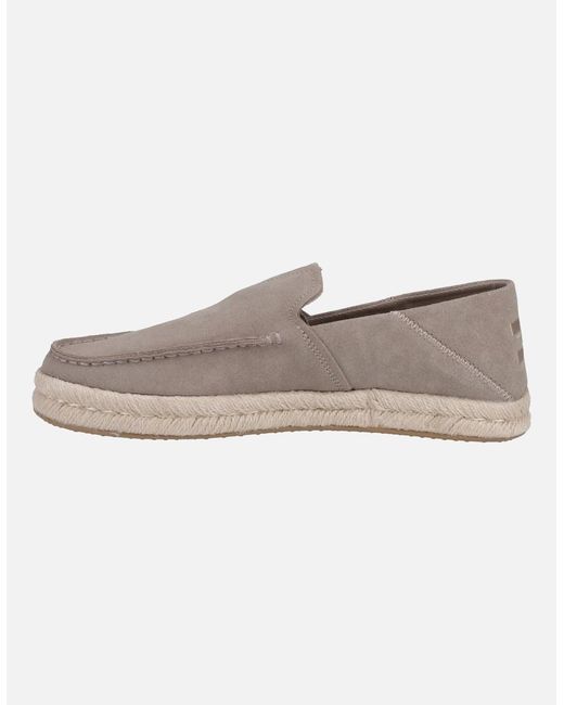 TOMS Gray Alonso Loafer Rope for men