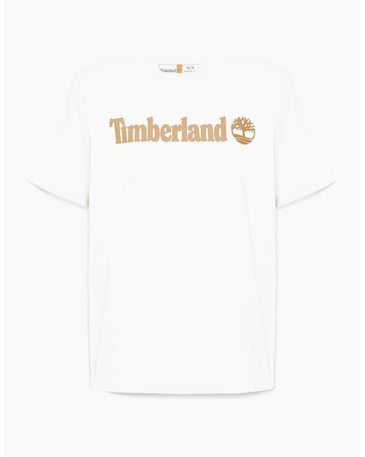 Timberland White Kennebec River Linear Logo Short Sl for men