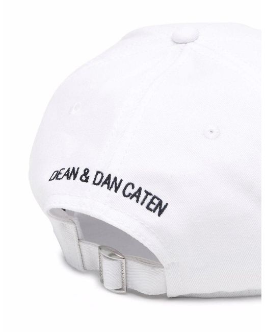 DSquared² White Icon Forever Baseball Cap for men