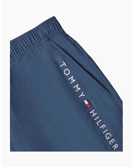 Tommy Hilfiger Blue Original Mid-Length Swim Shorts, Aegean Sea for men