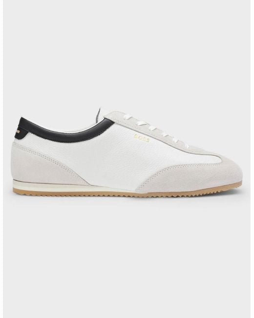 Boss White Boss Lineor Low Profile Trainers for men