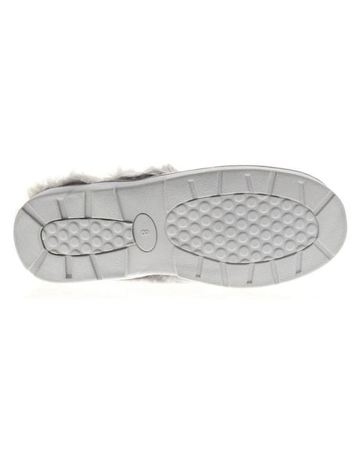 Strollers Gray Slippers Decca Slip On Mule Flat Uk Size