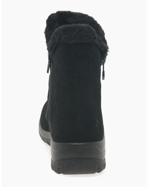 Rieker Black Everest Ankle Boots