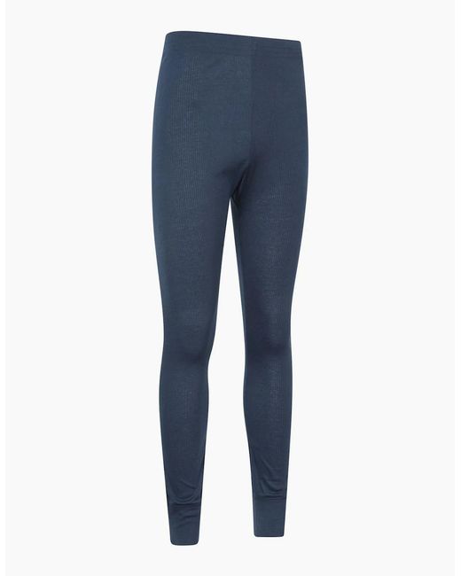 Mountain Warehouse Blue Talus Base Layer Bottoms (Pack Of 2) for men
