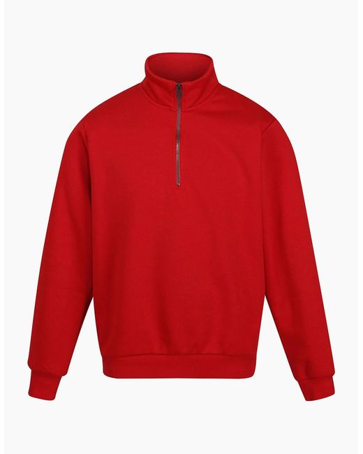 Regatta Red Professional Quarter Zip Sweatshirt for men