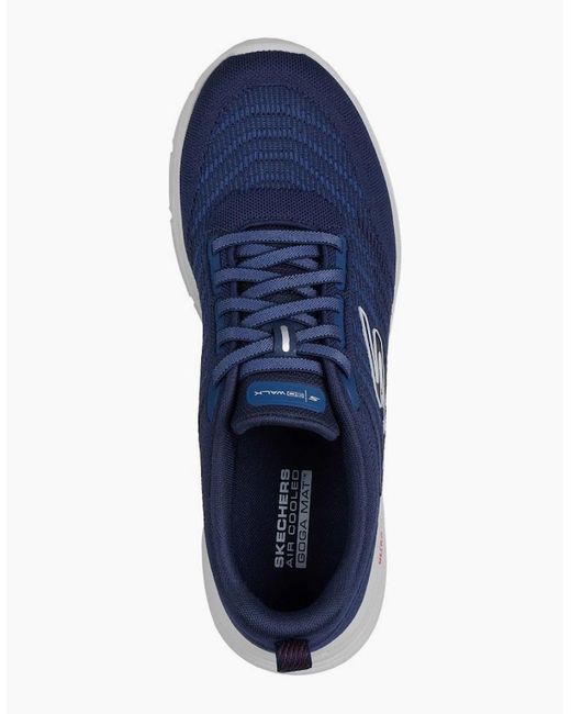 Skechers Go Walk Blue Go Walk 8 Day Trainers for men