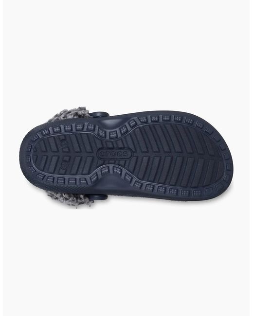 CROCSTM Blue Classic Fleece Lined Thermoplastic Clogs for men