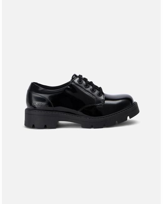 Kickers Black Kori Patent Leather Shoes