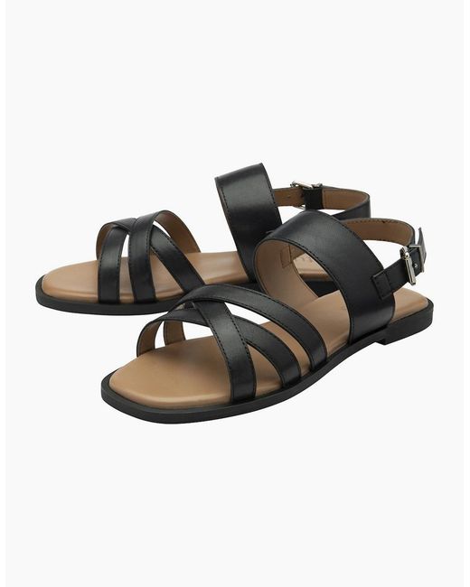 Lotus Black Torro Sandals
