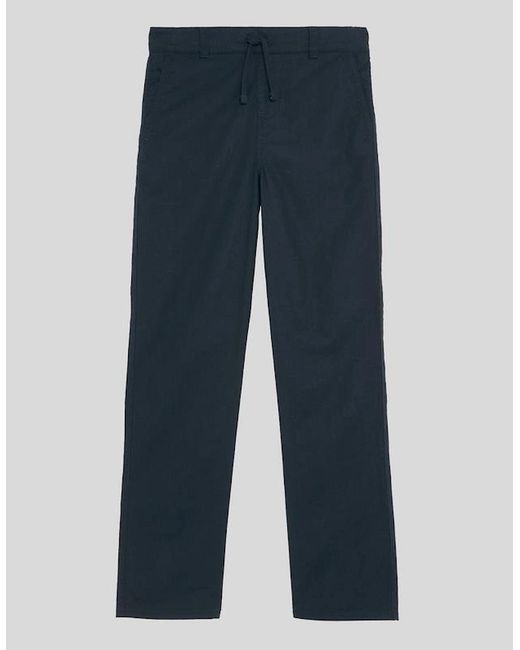 Lyle & Scott Blue Linen Trousers for men