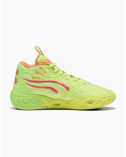 PUMA Yellow Mb.04 Gem Basketball Trainers for men