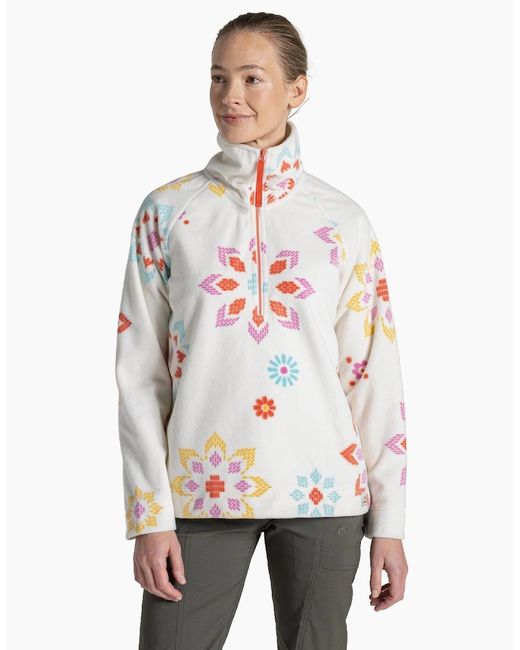 Craghoppers White Annjela Quick Dry Half Zip Fleece
