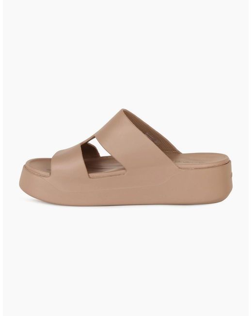 CROCSTM Brown Getaway Platform H-Strap Sandals