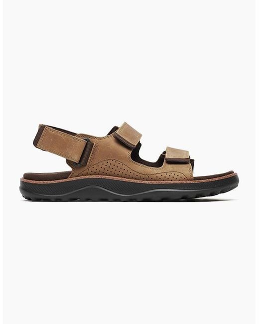 Merrell Brown Cove Leather Backstrap Sandals for men