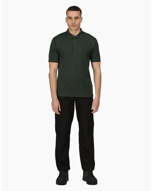 Regatta Green Professional Moisture Wicking Polo Shirt for men