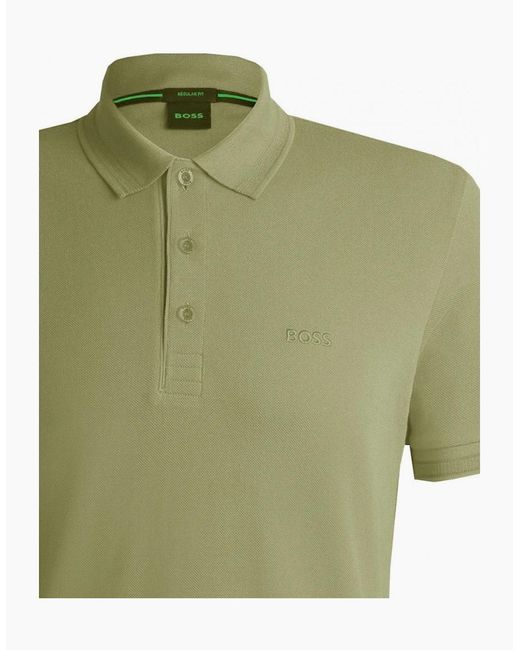 Boss Green Khaki Paddy Polo Shirt for men