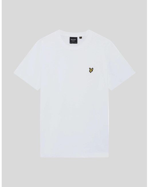 Lyle & Scott White Boxy Cotton T-Shirt for men