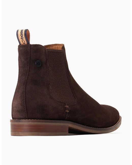Base London Brown Virgil Chelsea Boots for men