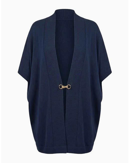James Lakeland Blue Relaxed Clasp Front Cover-Up
