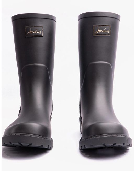 Joules Black Wistow Wellies