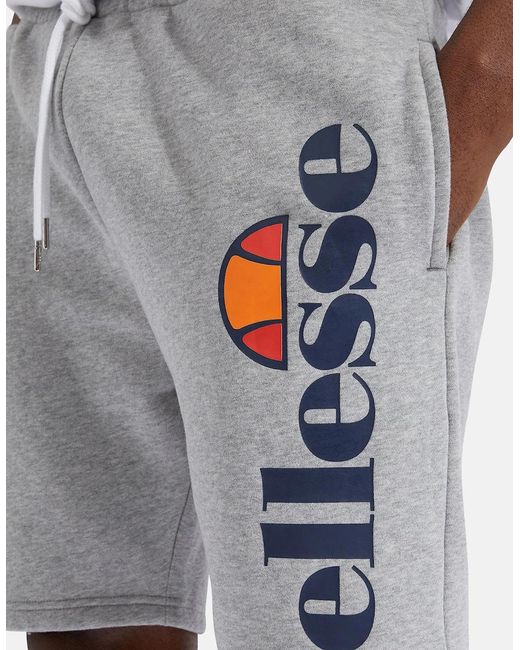 Ellesse White Bossini Fleece Short for men