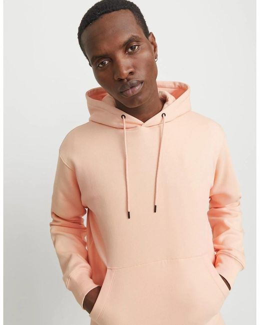Jack & Jones Natural Regular Fit Hooded Neck Kangaroo Pocket Sweatshirt for men