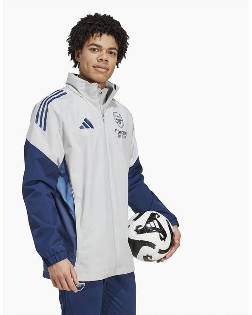 Adidas Blue Afc Aw Jkt for men