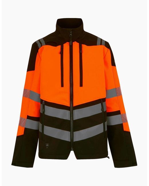 Regatta Orange Professional Hi-Vis 3 Layer Soft Shell Jacket for men
