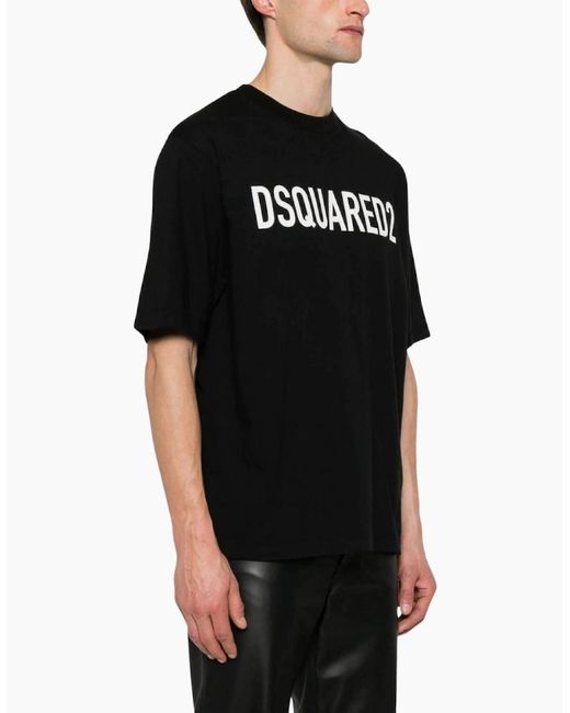 DSquared² Black Bold Logo T-Shirt for men