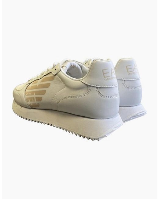 EA7 White Vintage Sneaker