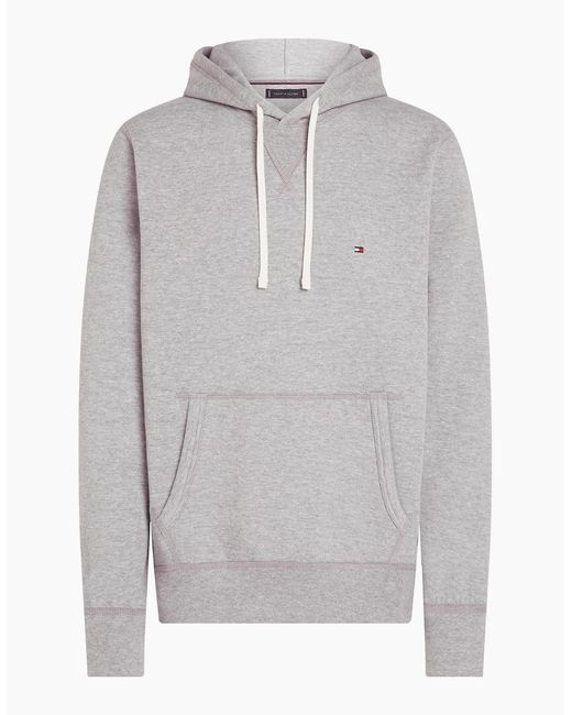 Tommy Hilfiger Gray Essential Fleece Hoodie for men