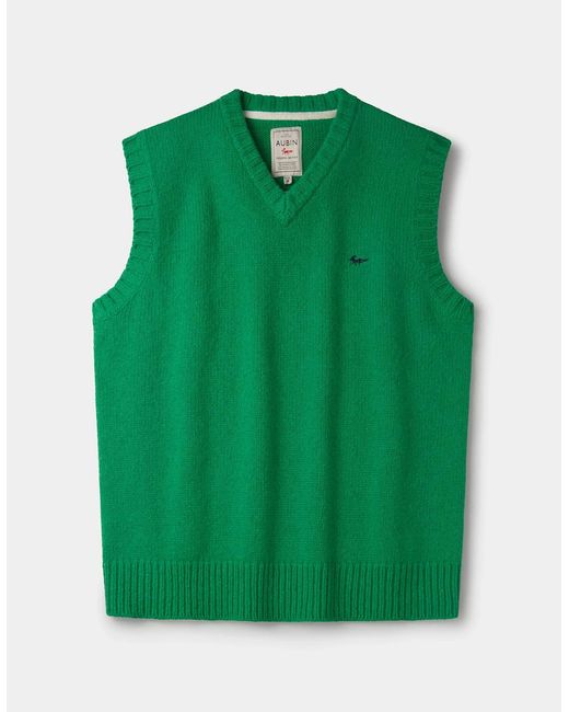 aubi Green Baldwin Merino Tank Top for men