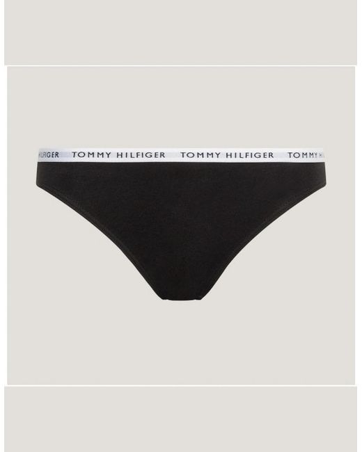 Tommy Hilfiger Black 3-Pack Logo Waistband Bikini Briefs