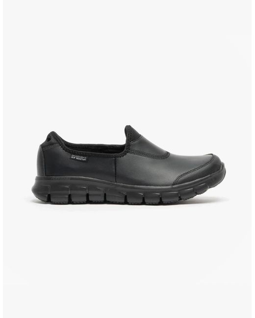 Skechers Black 76536Ec Sure Track Sr Low Top Shoes