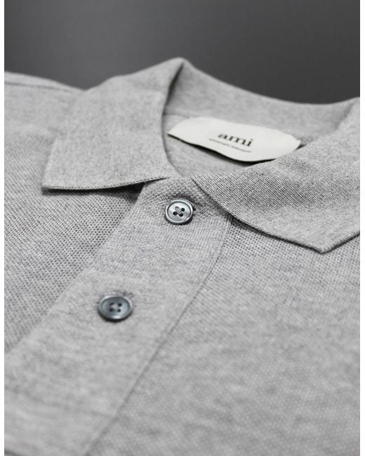 AMI White Ami De Coeur Polo Shirt for men
