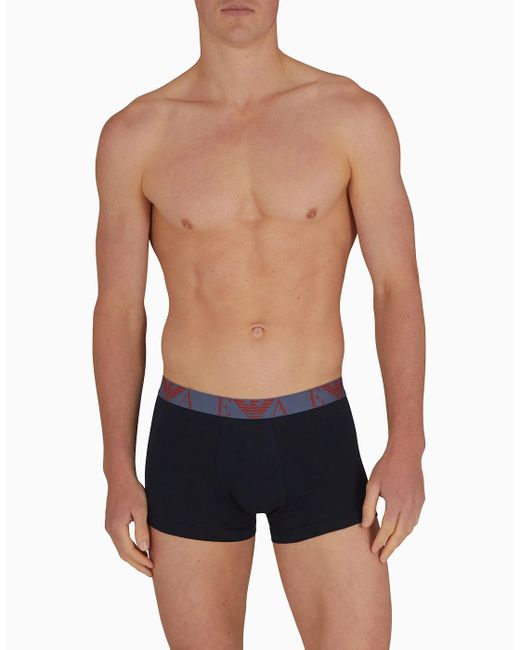 Emporio Armani Blue 3 Pack Trunk for men