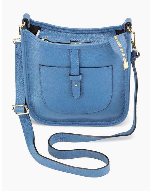 Elie Beaumont Blue Messenger Handbag