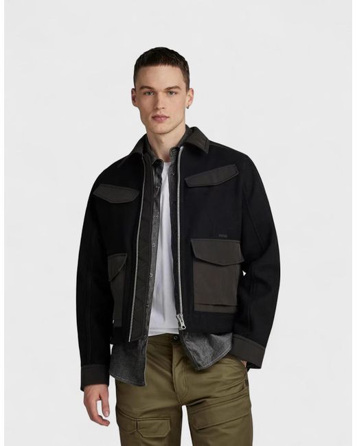 G-Star Black Raw Short Jacket for men