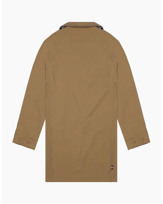 Aquascutum Natural Active Stretch Caban Trench Coat Khaki Jacket for men