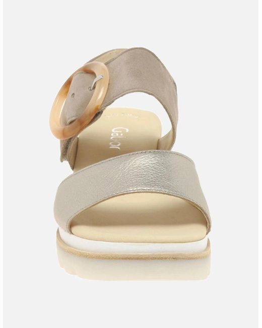 Gabor Multicolor Yeo Wedge Mid Heel Sandals