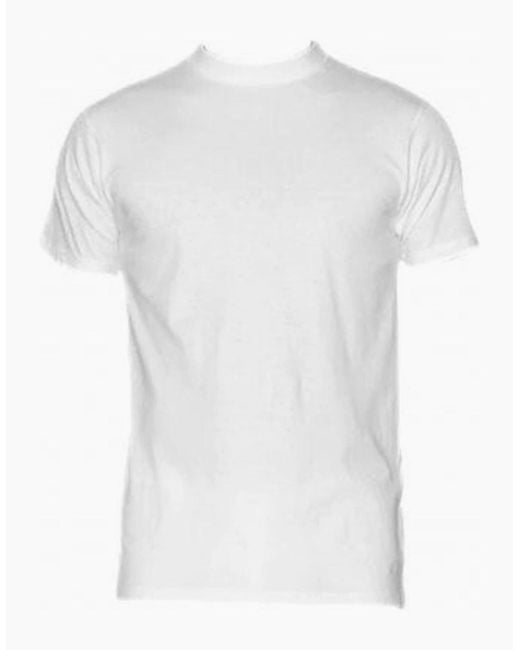 Hom White Harro Mercerised Cotton Crew-Neck T-Shirt for men
