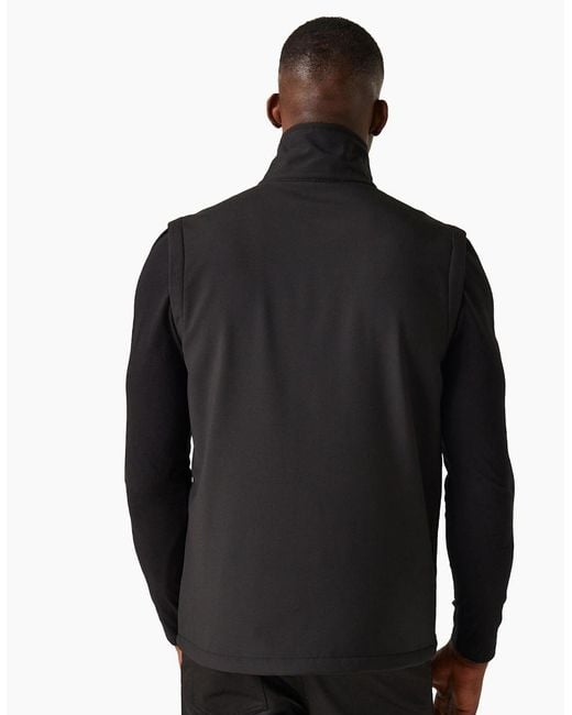 Regatta Black Professional Softshell 2 Layer Body Warmer for men