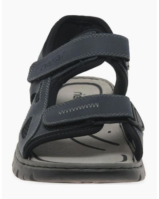 Rieker Black Harbour Casual Sandals for men