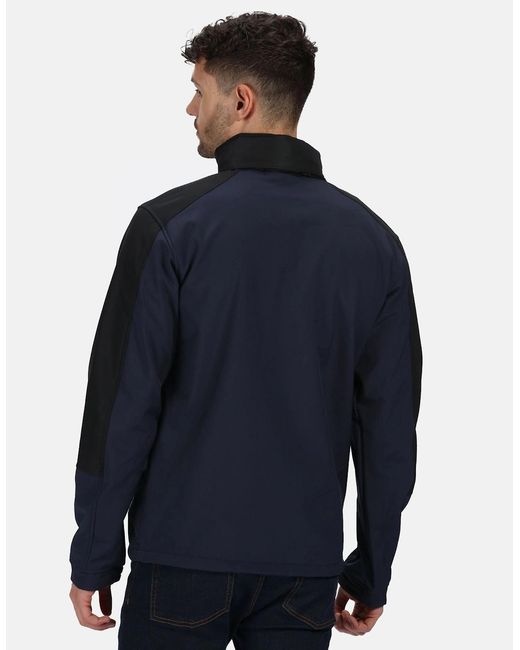 Regatta Blue Hydroforce 3-Layer Softshell Jacket (Wind Resistant, Water Repellent & Breathable) for men