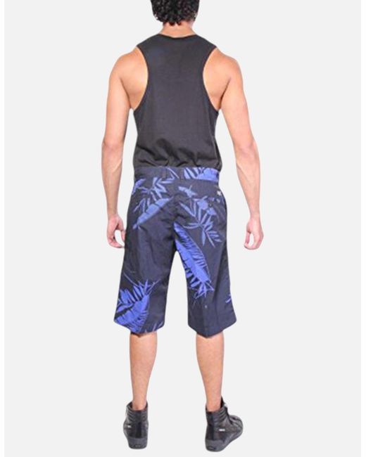 DIESEL Blue P Cooper Np 0Gajz Shorts Floral Print Cotton Summer Casual Beachwear for men