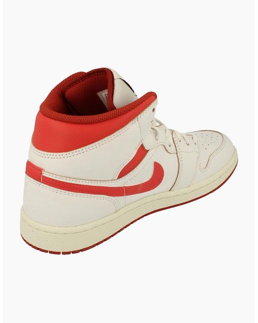 Nike White Air Jordan 1 Mid Se Trainers Fj3458 160 for men
