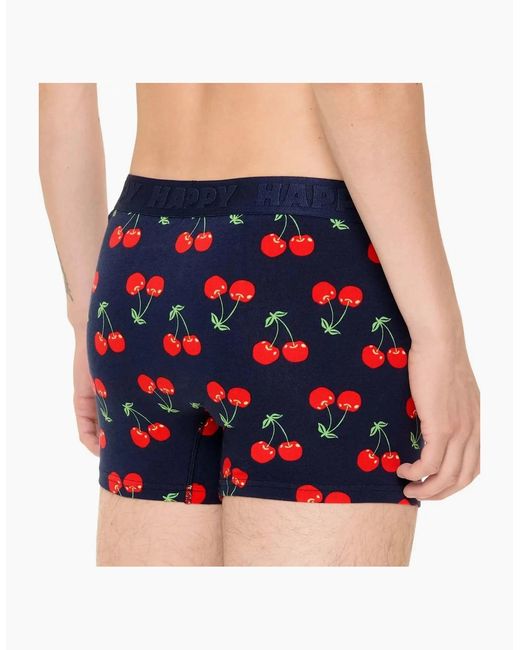 Happy Socks Blue Cherries Boxer Trunk for men