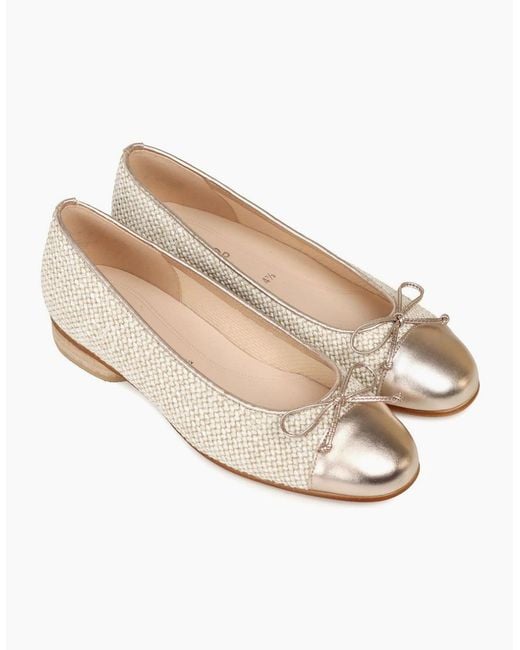 Gabor White Dulford Ballet Pumps